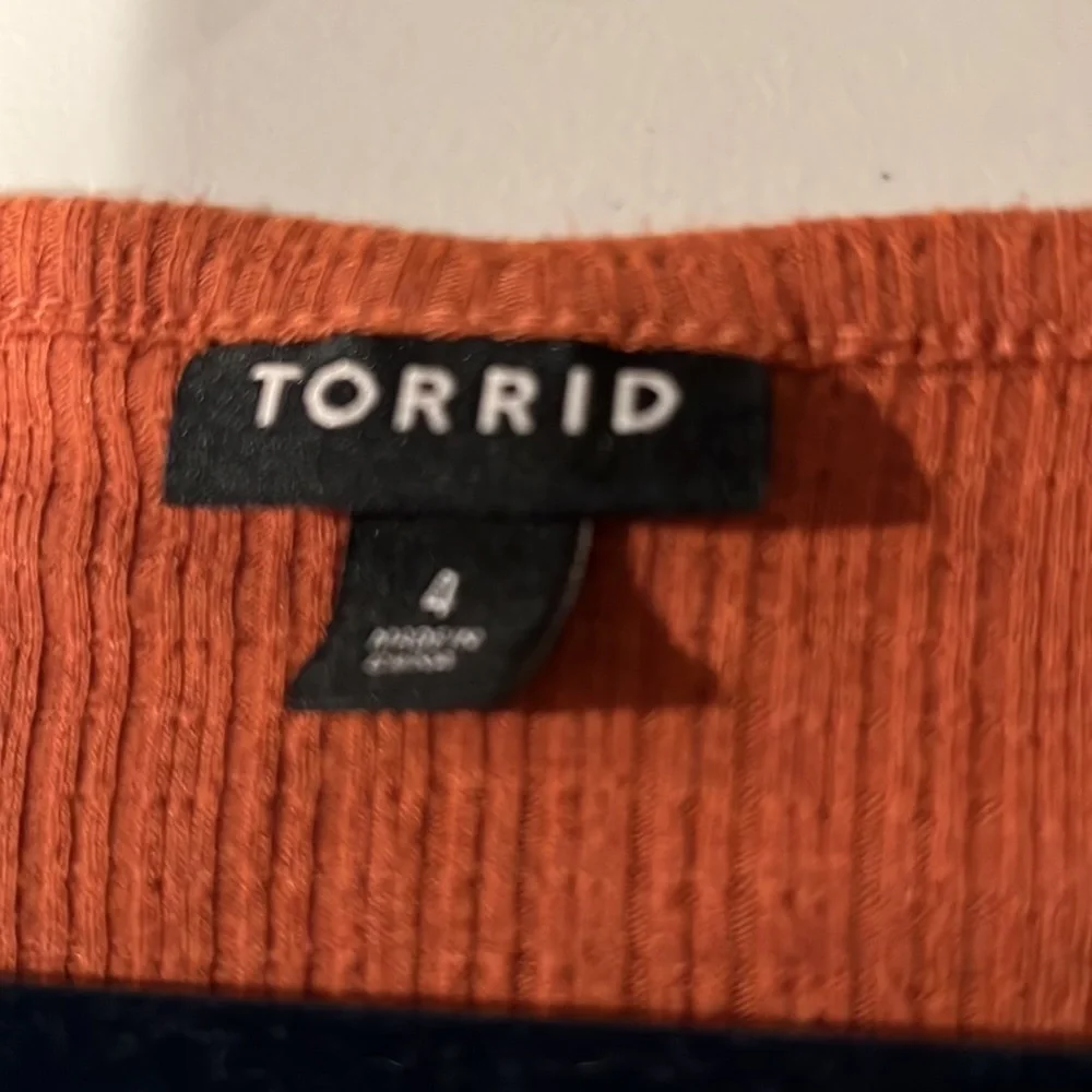 Torrid  Rib Knit Burnt Orange  Type Tank size 4 ( 4X) - Picture 6 of 8
